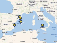Mapa plavby