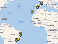Mapa plavby