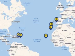Mapa plavby