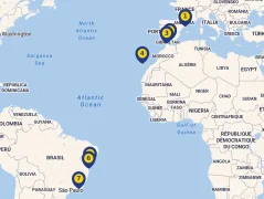 Mapa plavby