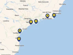 Mapa plavby