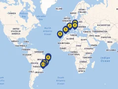 Mapa plavby
