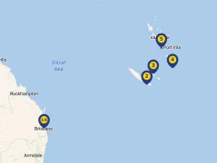 Mapa plavby