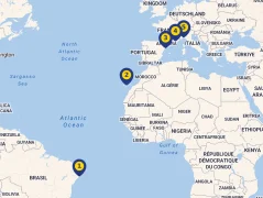 Mapa plavby