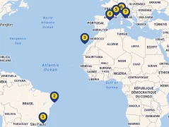 Mapa plavby