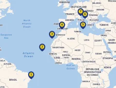 Mapa plavby