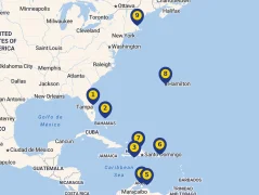 Mapa plavby
